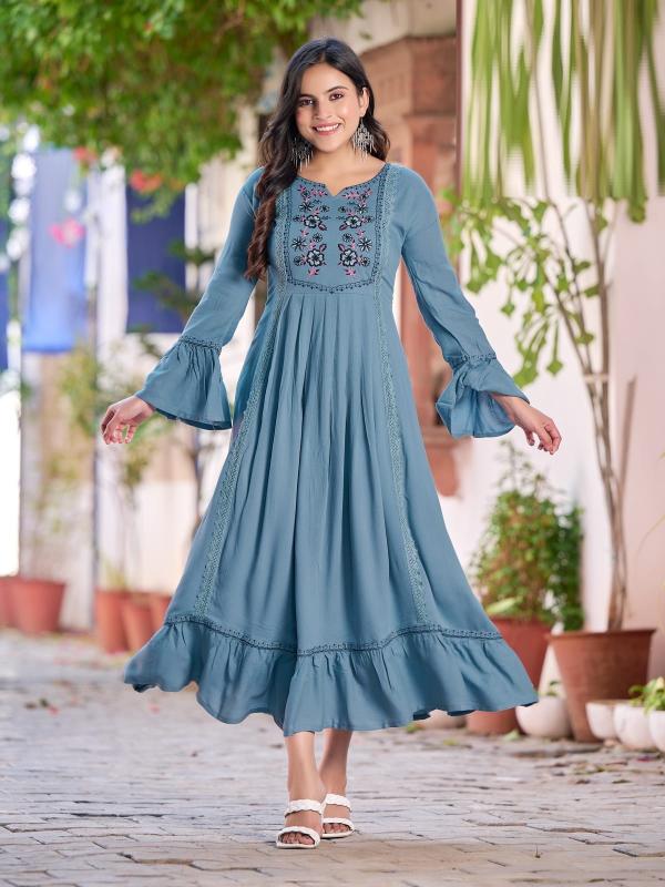 Ossm Status Vol 1 Fancy Party Wear Designer Long Kurti Collection